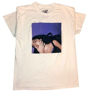 Olivia Rodrigo Guts‎ Graphic T Shirt Size L Unisex White Purple Crewneck Merch
